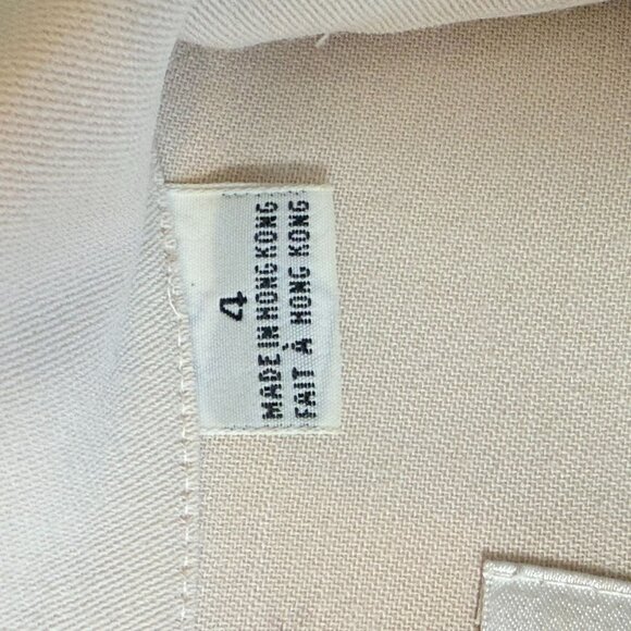 Vintage Dana Buchman Pearl Button coat Size 4 pure Wool Blend Belted read - Picture 4 of 16